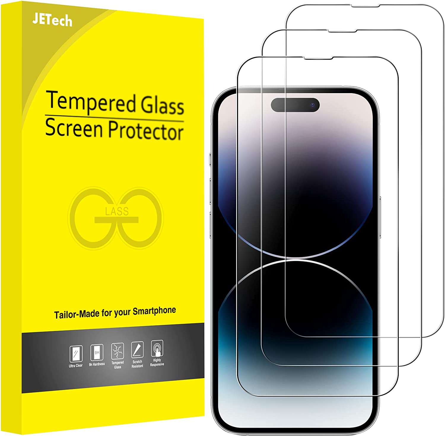 Coque et Protection d'écran - Verre trempé Antichoc pour Smartphone -  Diamond Glass HD