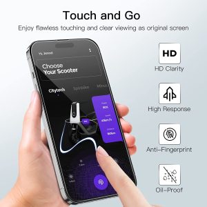 Protection D'écran à Couverture Complète pour iPhone 14 Pro Max 6,7 Pouces, en Verre Trempé 9H, HD Transparent, Lot de 3 - JETech – Image 3