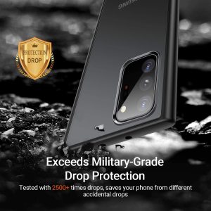 Coque Antichoc pour Galaxy Note 20 Ultra 5G - Qualité Militaire Testé - Mate Translucide avec Bords Doux Noir - TORRAS – Image 3