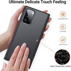 Coque Antichoc pour Galaxy Note 20 Ultra 5G - Qualité Militaire Testé - Mate Translucide avec Bords Doux Noir - TORRAS – Image 4