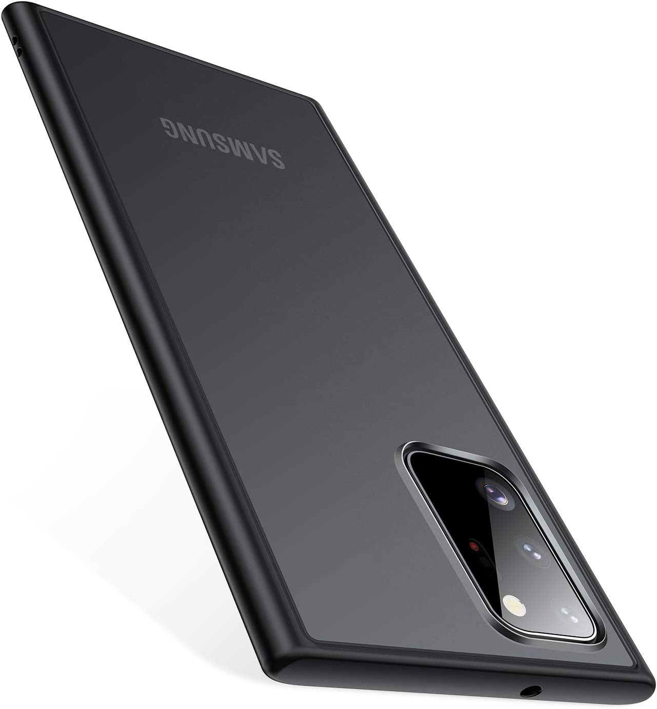 TORRAS Coque antichoc pour Galaxy Note 20 Ultra 5G [qualité militaire testé] Coque mate translucide avec bords doux Noir