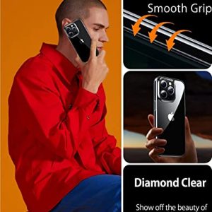 Coque en Silicone Rigide  pour iPhone 14 Pro Max - Militaire SGS Antichoc et Technologie n°1 Anti-jaune - Diamond-G - Transparente - TORRAS – Image 5