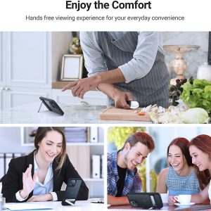 Coque de Protection MarsClimber pour IPhone 12 Pro Max [3 façons de support] Dos Mat Translucide et Pare-chocs en Silicone avec Béquille en Métal - Noir Mystique - TORRAS – Image 4