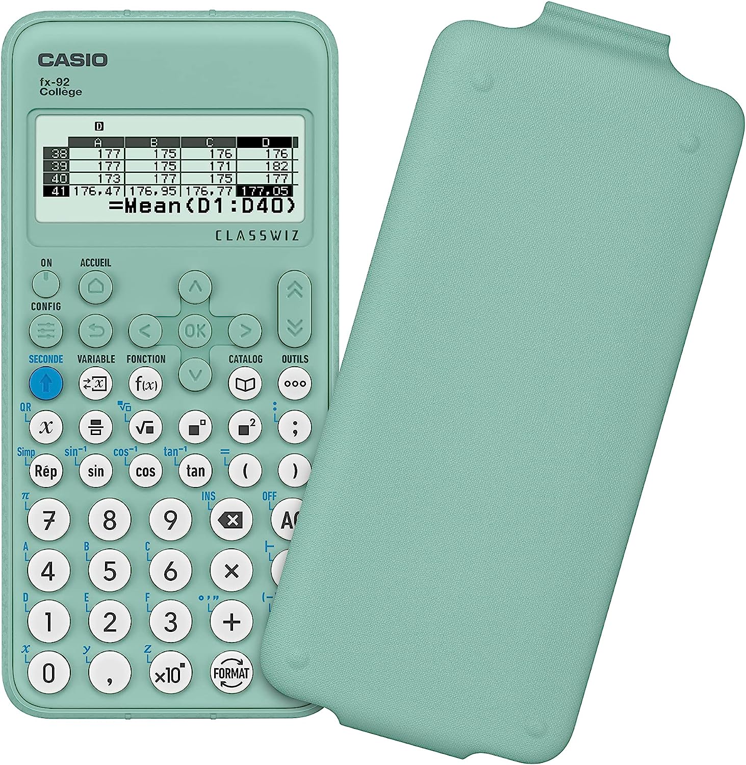 Calculatrice Scolaire Casio FX-92 collège classwiz Engineering Scientifique Verte 2