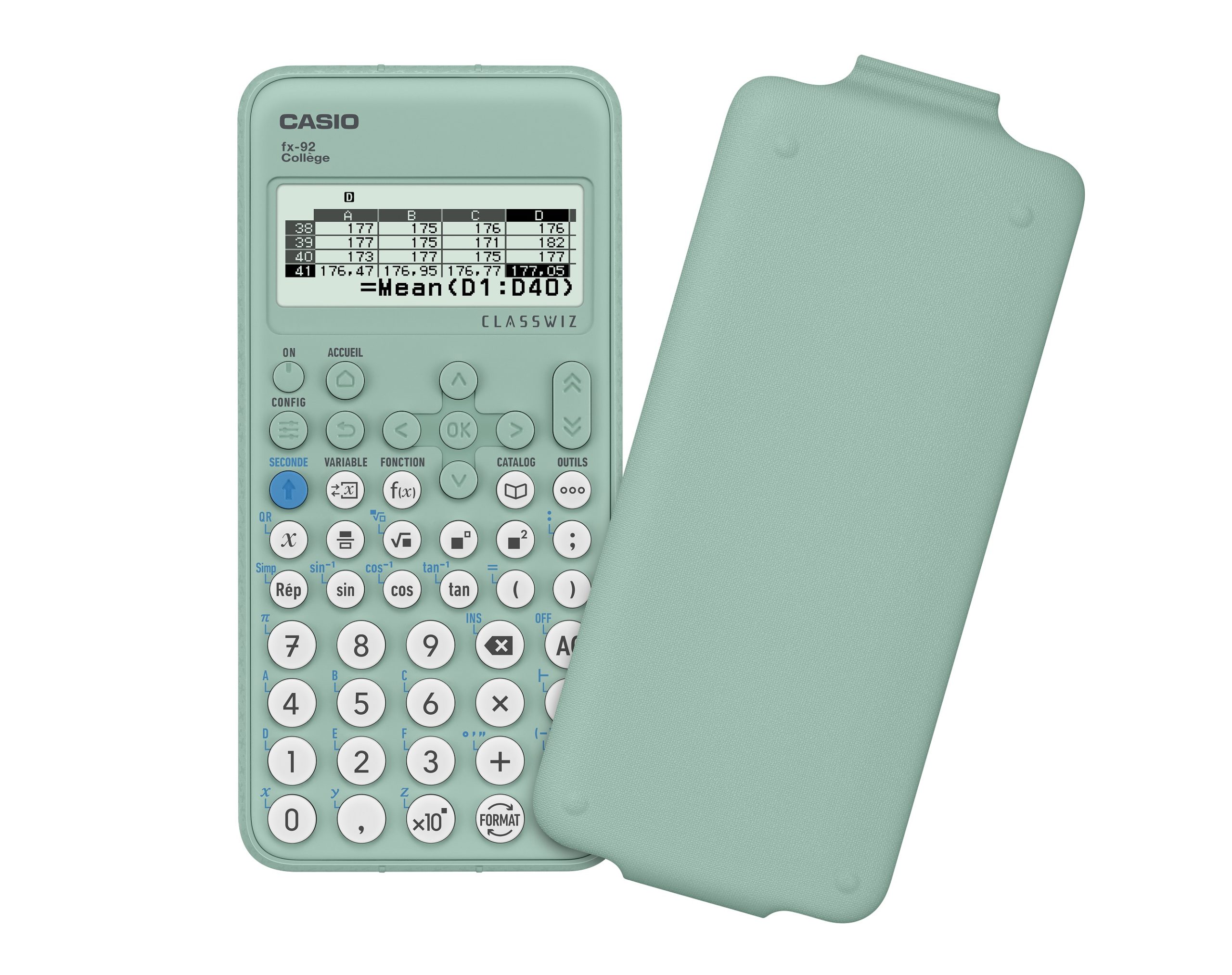 Calculatrice Scolaire Casio FX-92 collège classwiz Engineering Scientifique Verte 6