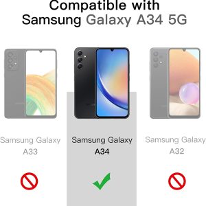 Coque pour Samsung Galaxy A34 6,6 Pouces - Noir mat - JETech – Image 6