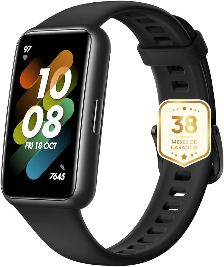 HUAWEI Band 7 Smartwatch Surveillance de la santé et du Fitness, écran Ultra Fin sans Cadre, durée de la Batterie de 2 semaines, 96 Modes d’entraînement, Noir