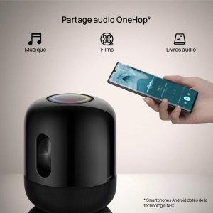 Sound X Bluetooth Enceinte - Double Woofers Devialet - Basses Profondes 40Hz - 6 Tweeters à 360° - Partage Audio via Huawei Share OneHop - Starry Night - HUAWEI – Image 5