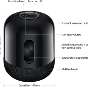 Sound X Bluetooth Enceinte - Double Woofers Devialet - Basses Profondes 40Hz - 6 Tweeters à 360° - Partage Audio via Huawei Share OneHop - Starry Night - HUAWEI – Image 7