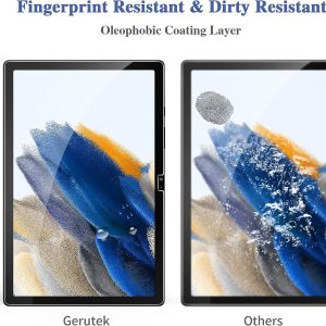 Verre Trempé (film protection d'écran) pour Samsung Galaxy Tab A8 10,5" 2021-  SM-X200 - X205 - Haute Définition - 9H Dureté - Anti Rayures - Lot de 2 - Gerutek – Image 5