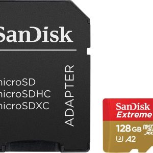 Carte Memoire Extreme 128 Go MicroSDXC + Adaptateur SD avec Performances Applicatives A2 Jusqu'à 190 Mo/s - Classe 10 - U3 - V30 - SanDisk – Image 3