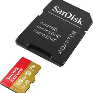 Carte Memoire Extreme 128 Go MicroSDXC + Adaptateur SD avec Performances Applicatives A2 Jusqu'à 190 Mo/s - Classe 10 - U3 - V30 - SanDisk – Image 4