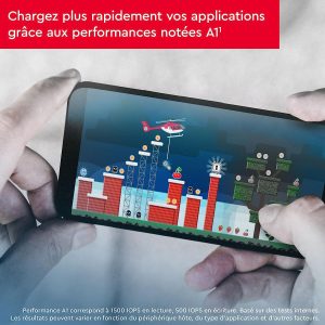 Carte Mémoire Ultra microSDXC UHS-I 256 Go + Adaptateur SD, avec jusqu'à 150 Mo/s - Classe 10 - U1 - homologuée A1 - SanDisk – Image 6