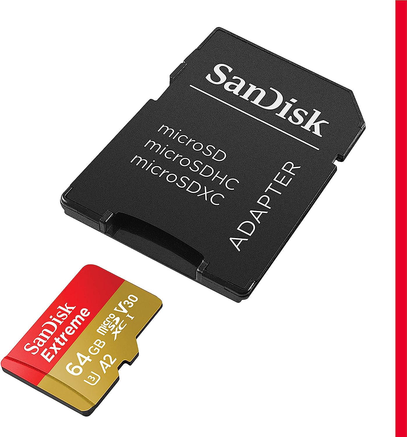 SanDisk-extreme-64-Go-carte-memoire-MicroSDXC-plus-Adaptateur-SD-avec-performances-applicatives-A2-jusqu-a190-Mo-par-seconde-classe-10-U3-V30-2