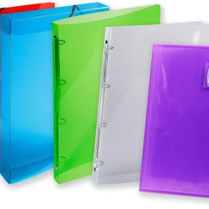 Classeur Souple Crystal - 4 Anneaux de 30 mm - Assortiment - Exacompta – Image 3
