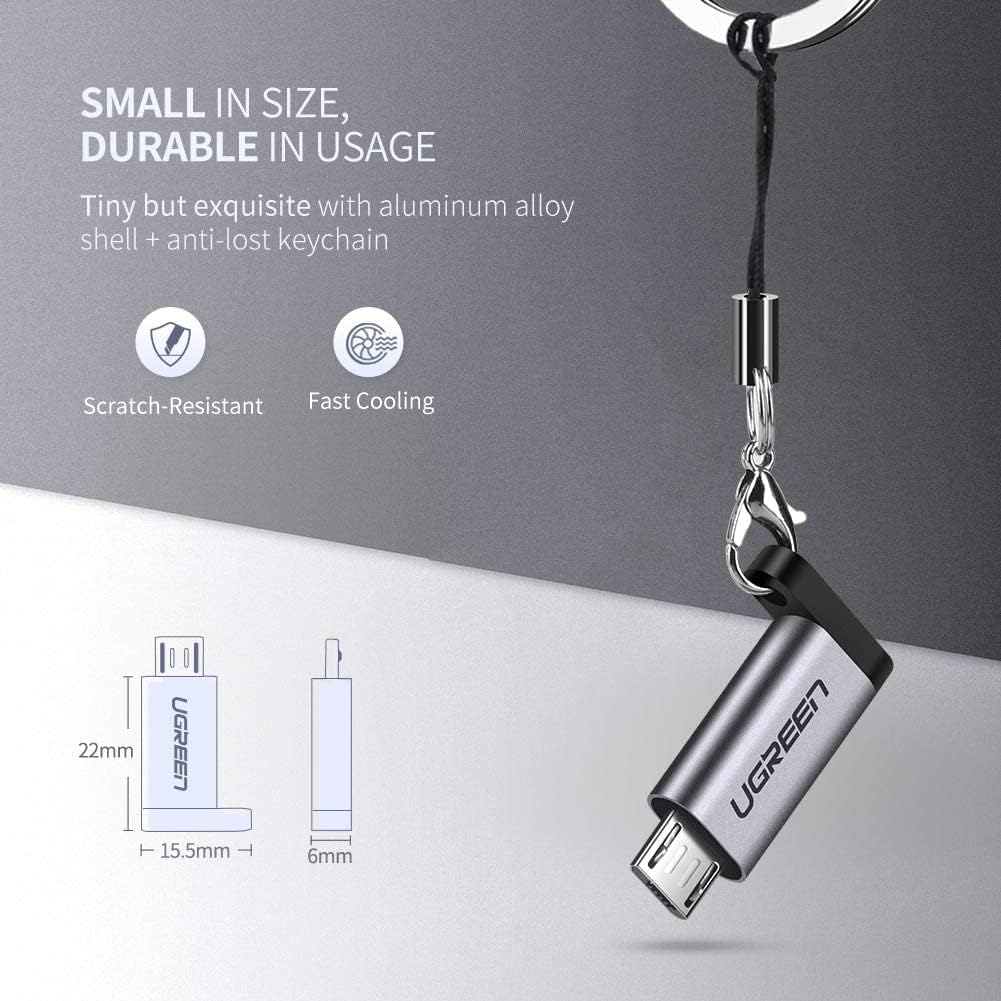 Adaptateur Micro USB vers USB C Connecteur Micro USB Charge Rapide QC 30 – UGREEN – 7