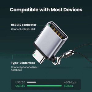 Adaptateur USB C vers USB 3.0 femelle - Ugreen – Image 2