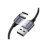 Câble USB-C vers USB-A en nylon tréssé et aluminium, noir 0,50m - Ugreen
