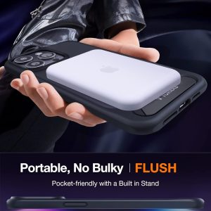 Coque magnétique Pstand pour iPhone 15 Pro Max,  avec MagSafe et béquille intégrée noir - Torras – Image 6