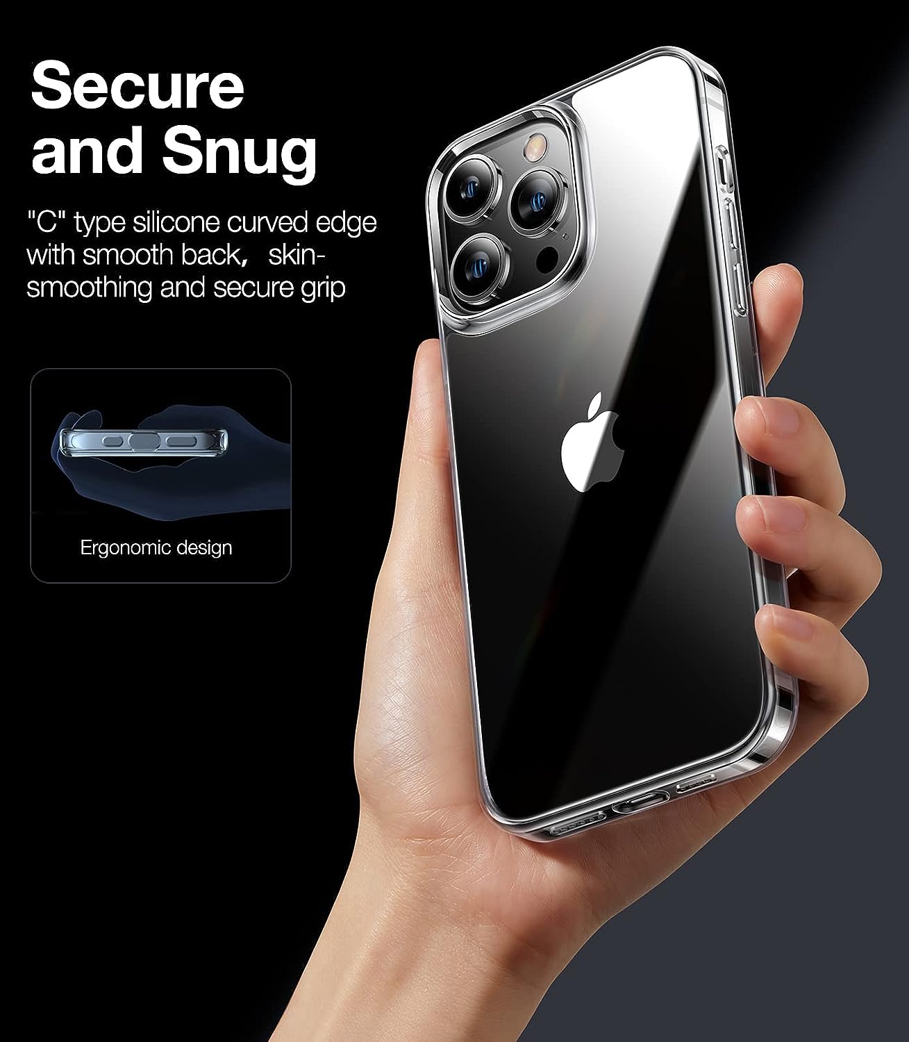 Coque Ergonomique Torras pour iPhone 15 Pro avec Prise Sûre et Design Élégant