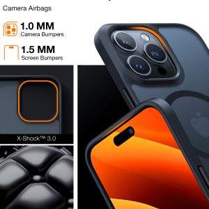 Coque Guardian Series mate antichoc pour iPhone 15 Pro Max avec Magsafe  Noir - Torras – Image 10