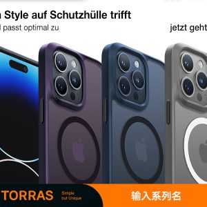 Coque Guardian Series mate antichoc pour iPhone 15 Pro Max avec Magsafe  Noir - Torras – Image 6