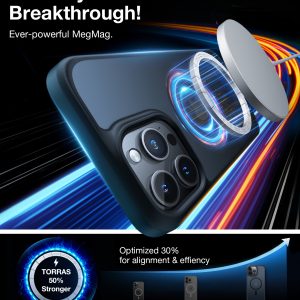 Coque Guardian Series mate antichoc pour iPhone 15 Pro Max avec Magsafe  Noir - Torras – Image 7