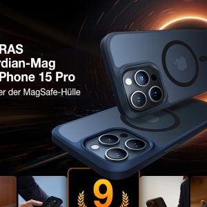 Coque Guardian Series mate antichoc pour iPhone 15 Pro Max avec Magsafe  Noir - Torras – Image 5