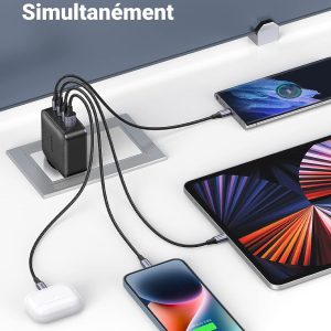 Chargeur rapide 65W 4 Ports avec GaN Tech - Ugreen – Image 3