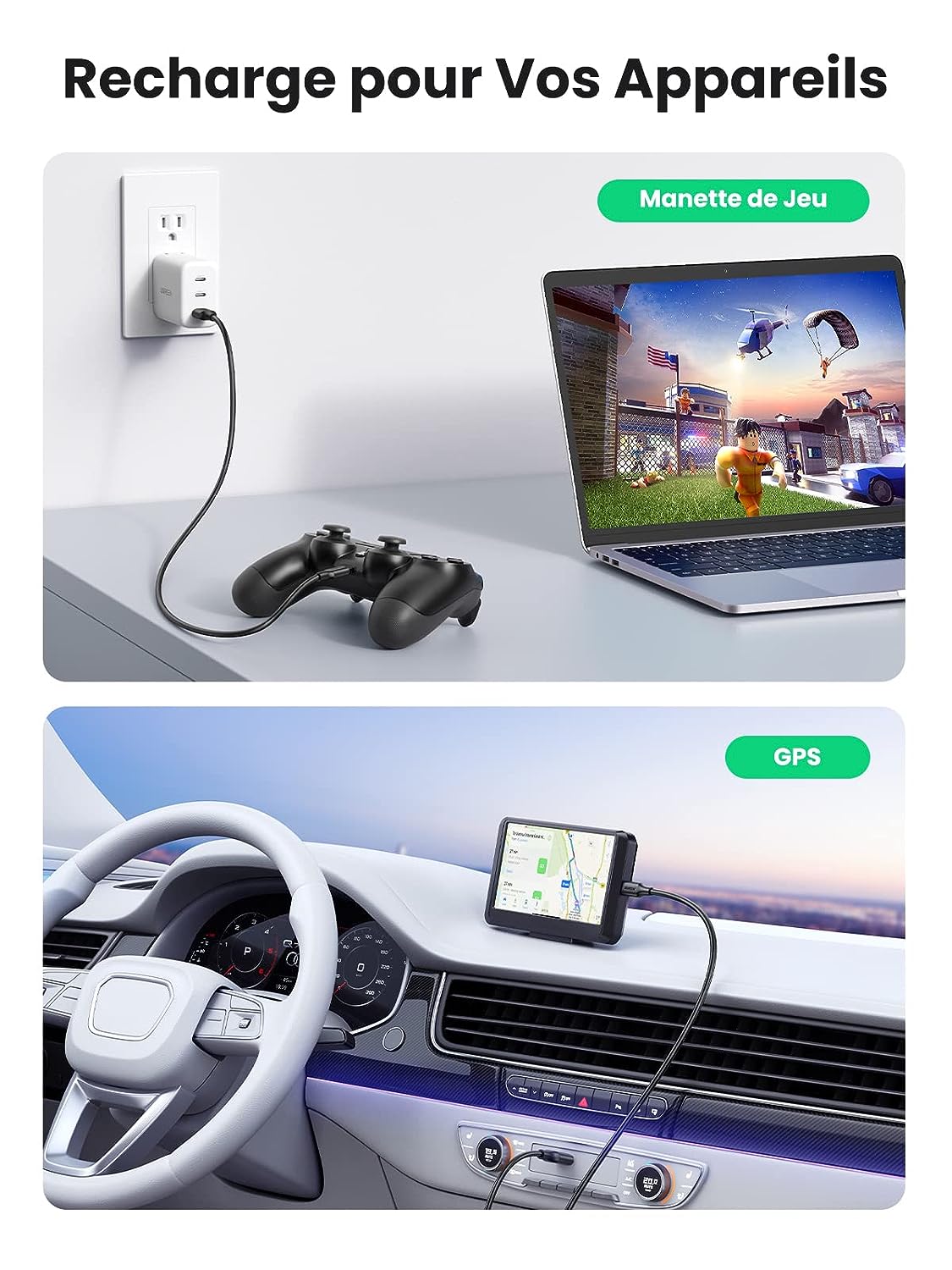 UGREEN Câble Mini USB Câble USB 2.0 Type A vers Mini B Charge et Sync Black (1M) – 4