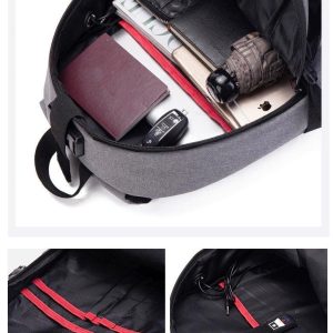 Sac à dos professionnel et pour élève - Noir, Gris, Bleu - SKV – Image 3