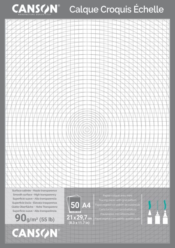 Papier Calque Pour Dessin Technique A4 90g/m² - Canson