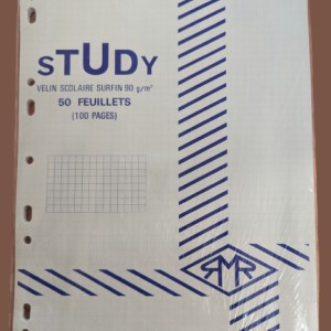 Paquet de 50 feuilles quadriées simple format A4 90g/m²