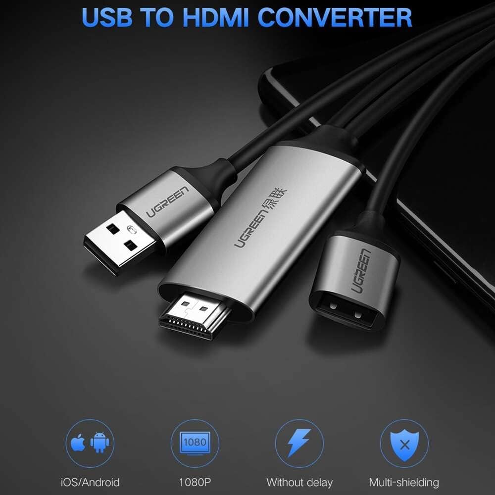 Adaptateur AV Numerique USBA femelle vers HDMI male – UGREEN 3