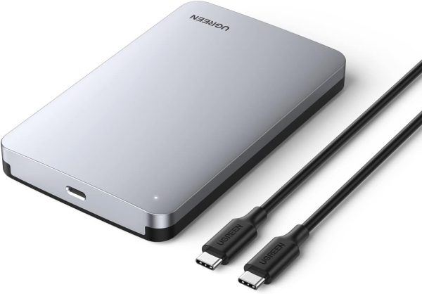 Boitier 2,5 Pouces pour Disque Dur externe SATA III II I HDD SSD, Câble USB C vers USB C Inclus - UGREEN