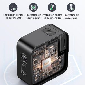 Circuit imprimé GaN avec protection avancée dans le chargeur Ugreen 90409