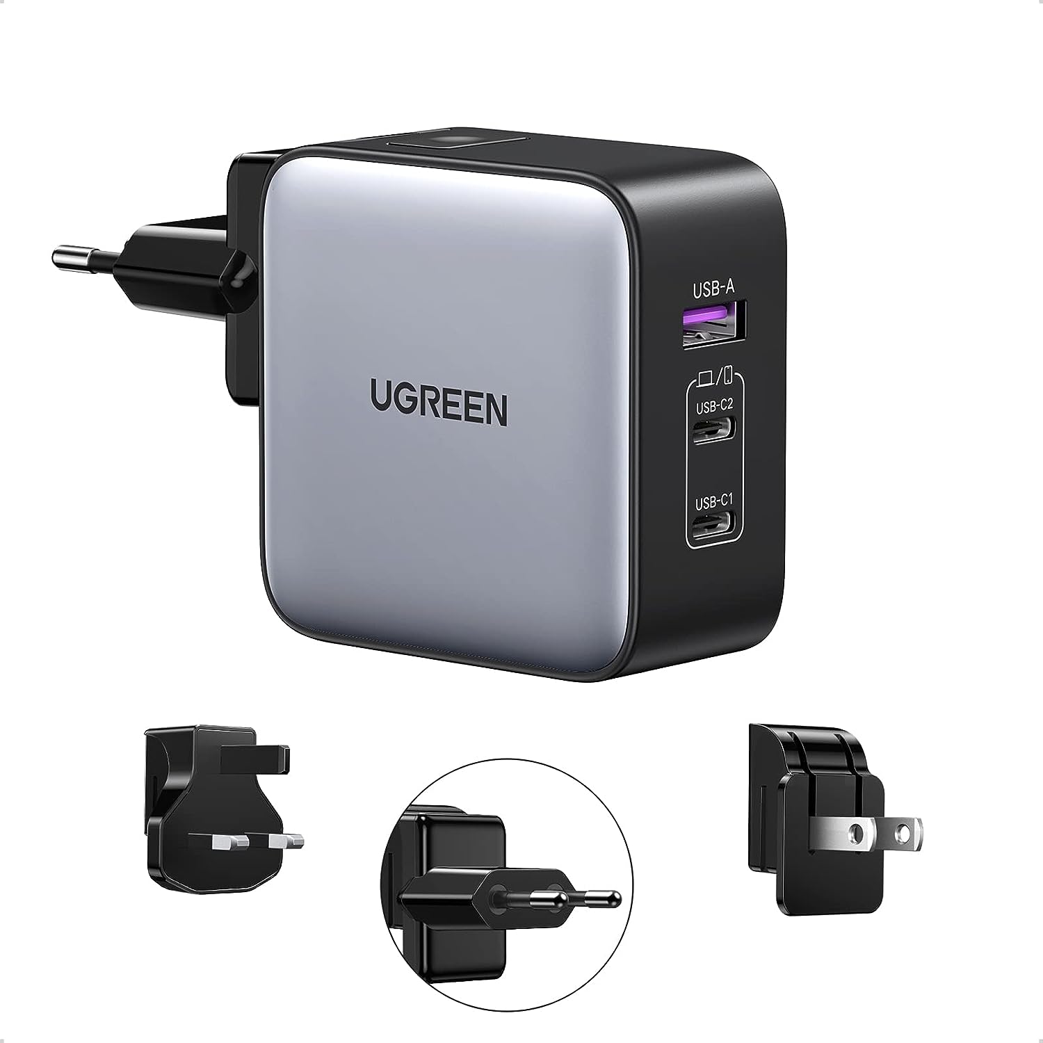 Chargeur de Voyage Nexode 65W GaN, USB C 3 port – UGREEN