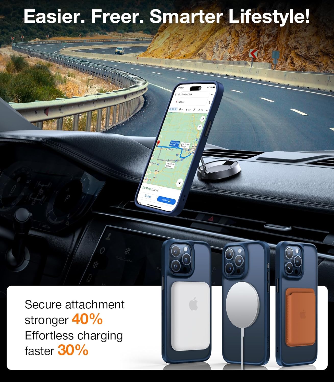 Coque Torras Guardian pour iPhone 15 Pro avec Magsafe – Chargement Rapide en Voiture
