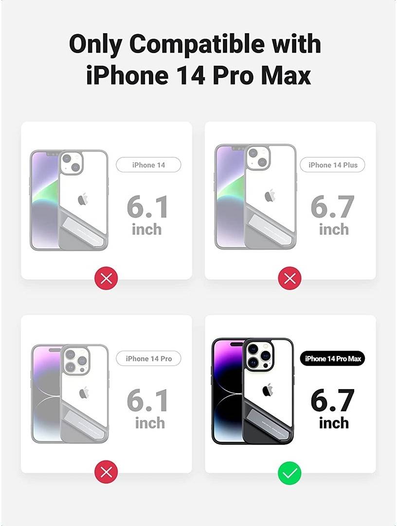 Coque pour iPhone 14 pro Max, avec béquille en métal – UGREEN 10
