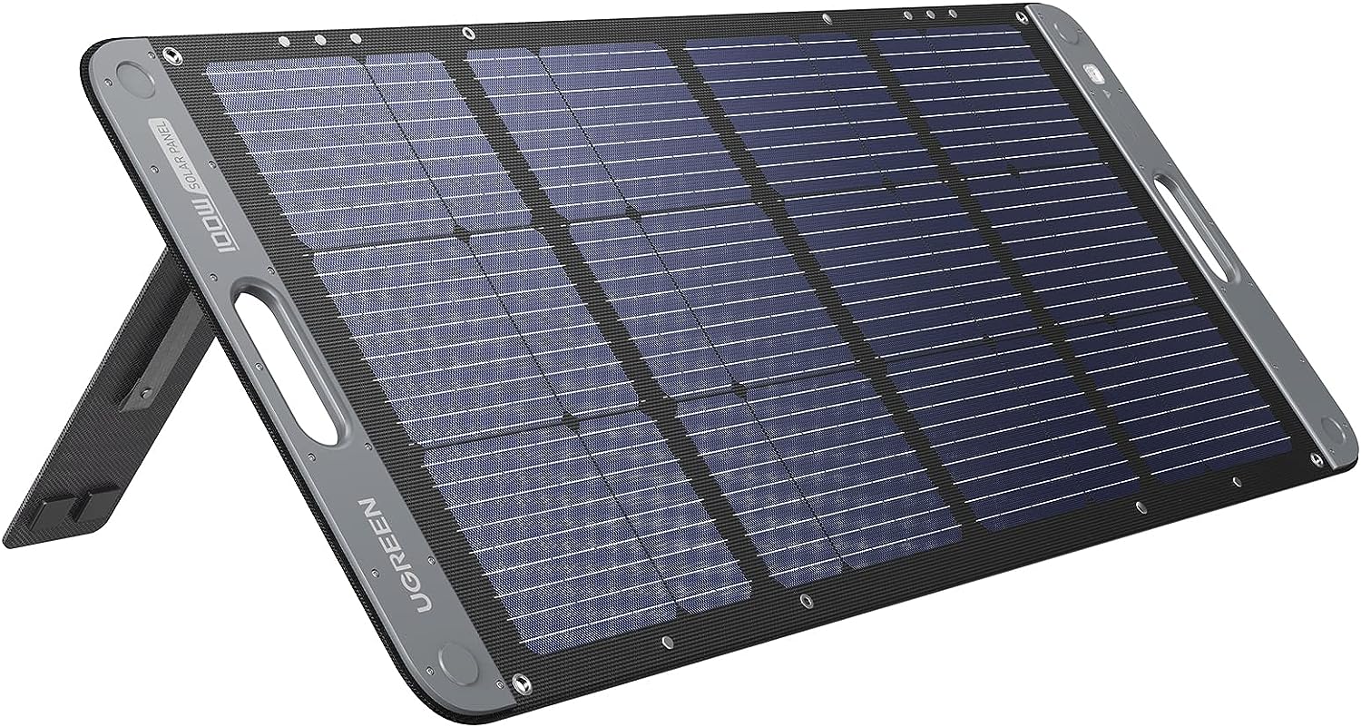 Panneau Solaire Portable Monocristallin 200W pour Centrale Électrique – UGREEN