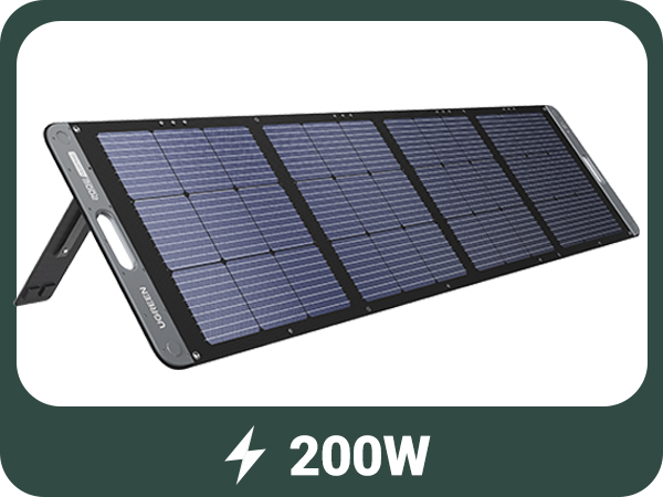 Panneau Solaire Portable Monocristallin 200W pour Centrale Électrique - UGREEN 10