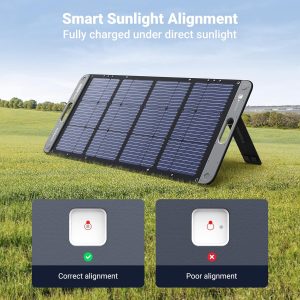 Panneau solaire portable monocristallin 100W pour centrale électrique - Ugreen – Image 4
