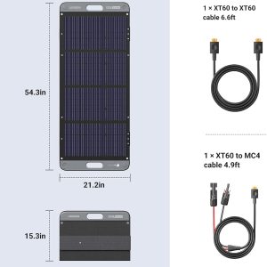 Panneau solaire portable monocristallin 100W pour centrale électrique - Ugreen – Image 8