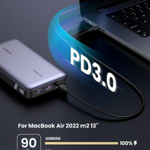 Power Bank 25000mAh, 145W – Ugreen recharge un MacBook Air 2022 m2 13 pouces