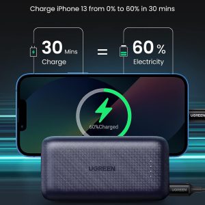 Batterie 10000mAh, 20W – Ugreen en charge rapide avec un iPhone