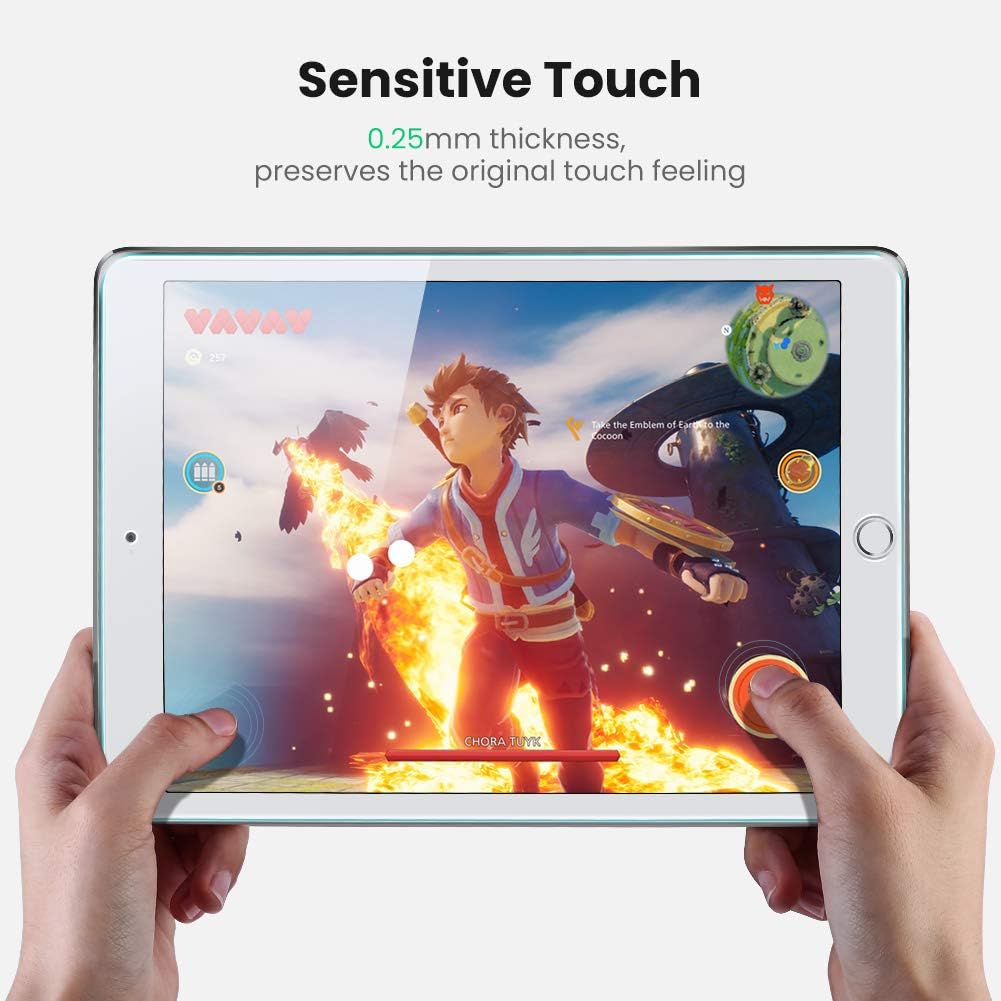 Protecteur d’écran pour iPad 10,2 pouces, 7e génération 2019 avec cadre d’alignement – UGREEN 5