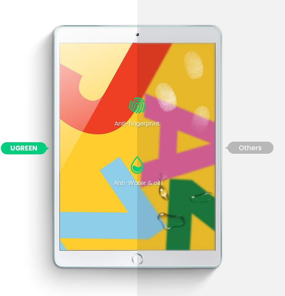 Protecteur d’écran pour iPad 10,2 pouces, 7e génération 2019 avec cadre d’alignement – UGREEN 6
