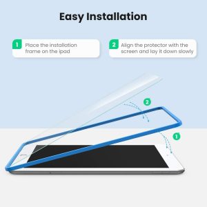 Protecteur d'écran pour iPad 9, 10,2 pouces, 7e génération 2019, 2021 avec kit d'installation - Ugreen – Image 7