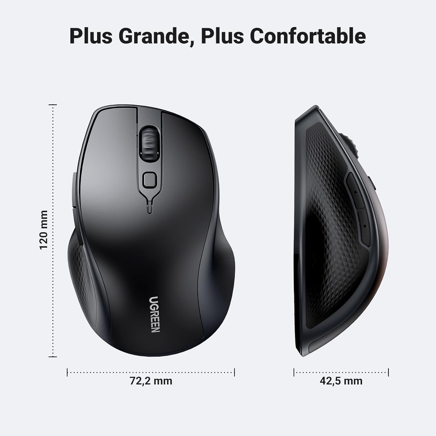 Souris Bluetooth Silencieuse Ergonomique – UGREEN 6