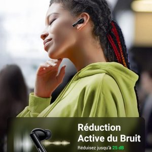 Écouteur Bluetooth avec réduction de bruit, 24H Autonomie,  HiTune T3, Noir - Ugreen – Image 6